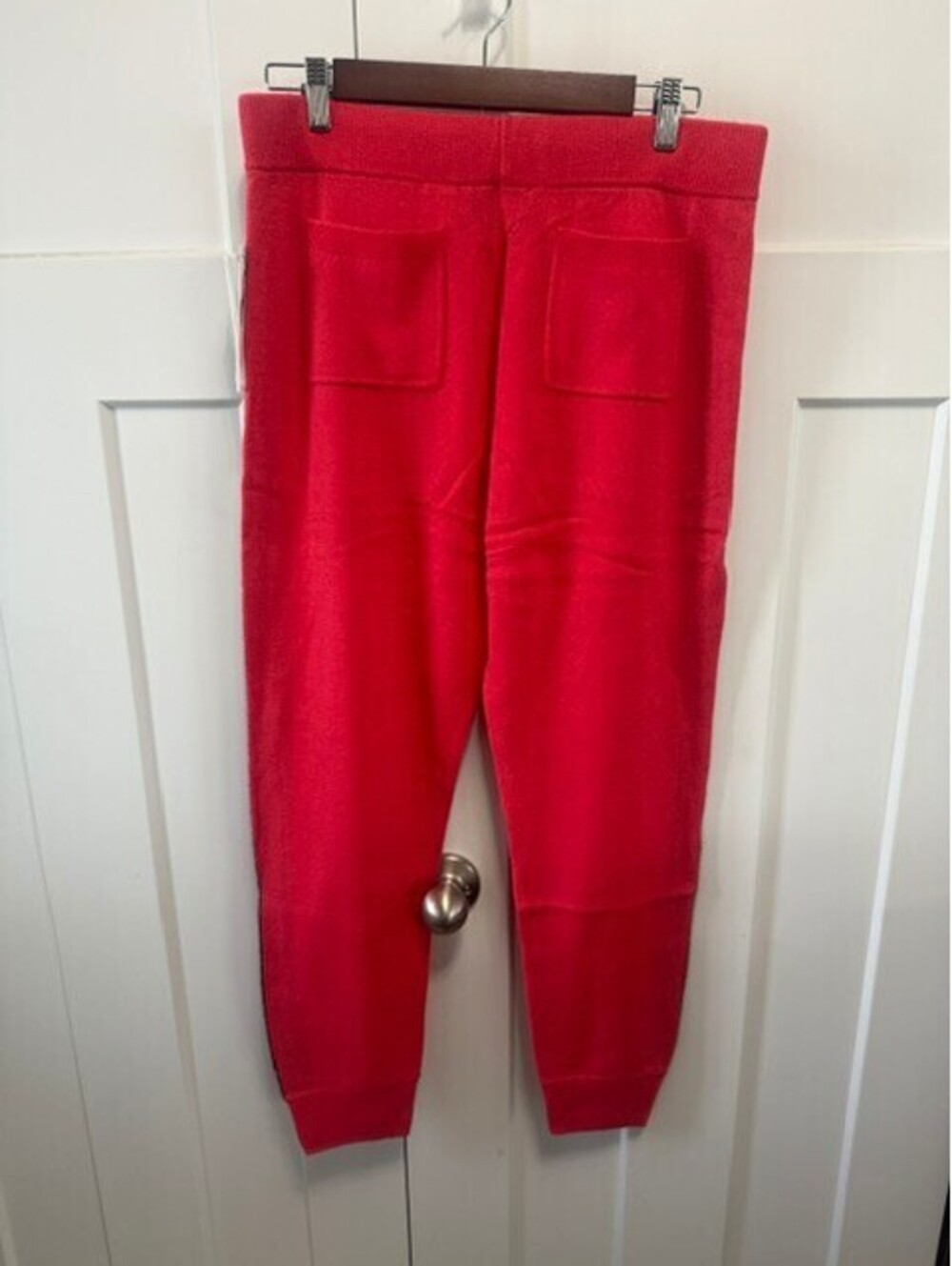 NWT Juicy Couture cashmere coral and black track pant size Medium - NEW
